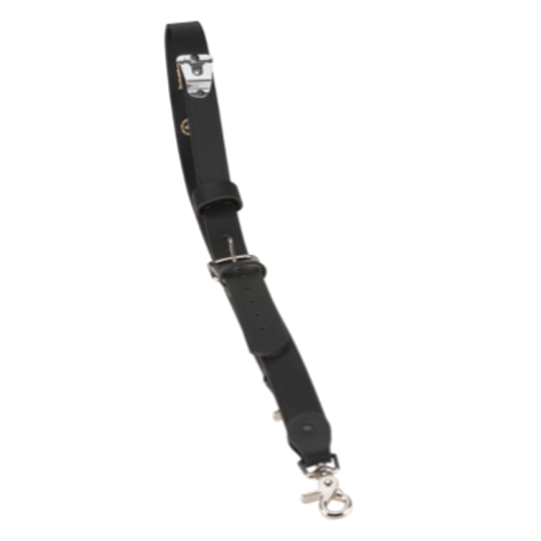 AY000223A01 Boston Leather Fireman's Radio Strap With Button Back Holder
