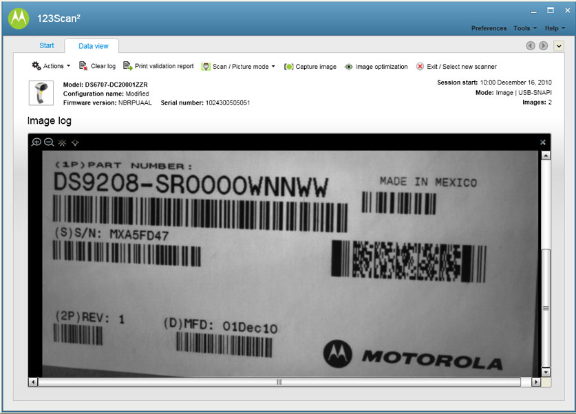Motorola 123Scan Configuration Utility for Motorola Scanners