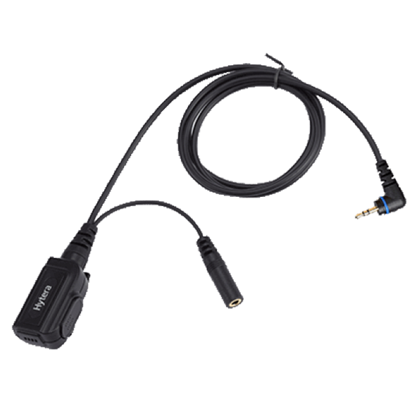 ACS-01 PTT and MIC cable (for use with receive-only Earpiece)