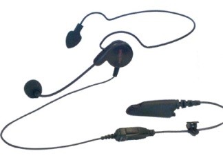 PMLN5806 Mag One Professional Series Behind-The-Head-Style Receiver With Boom Microphone and In-Line PTT Switch