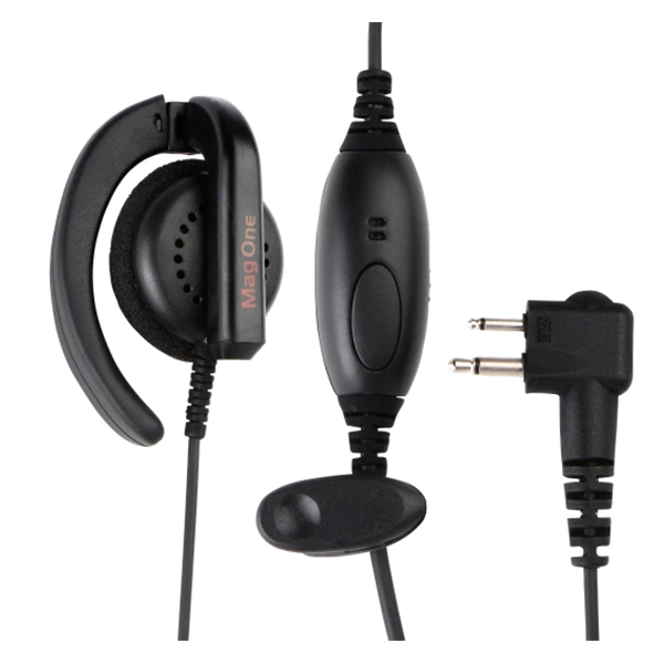 Mag One Ear Receiver With In-Line Microphone and PTT, VOX